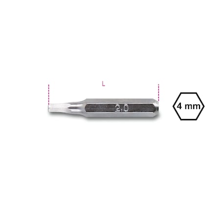Beta Hexagon Head Screwdriver Bit, 0.9mm 12560022